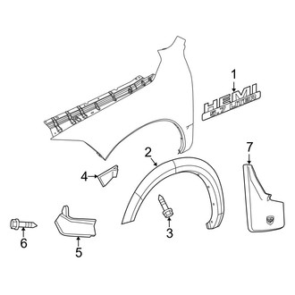 Dodge OE - Fender - Exterior Trim (1500 5.7L)
