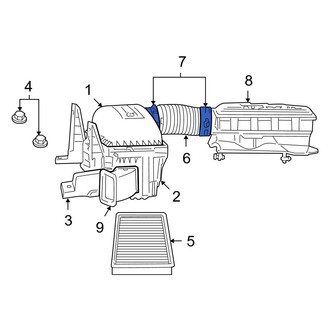 Dodge OE - Engine Air Duct Clamp