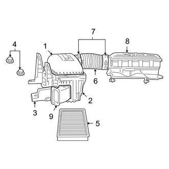 Dodge OE - Engine - Air Intake (3.7L)