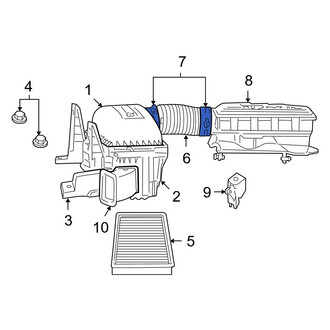 Dodge OE - Engine Air Duct Clamp