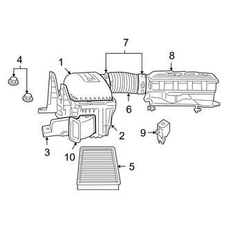 Dodge OE - Engine - Air Intake (1500 4.7L)