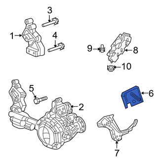 Dodge OE - Right Engine Mount Heat Shield