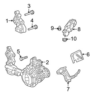 Dodge OE - Engine & Transmission Mounting (1500 4WD 4.7L)