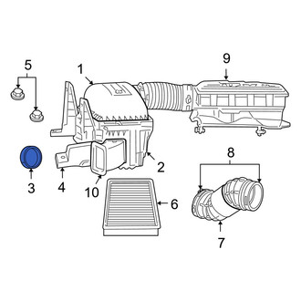 Dodge OE - Engine Air Intake Resonator Seal