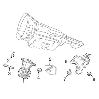 Dodge OE - Engine & Transmission Mounting (1500 RWD 5.7L)