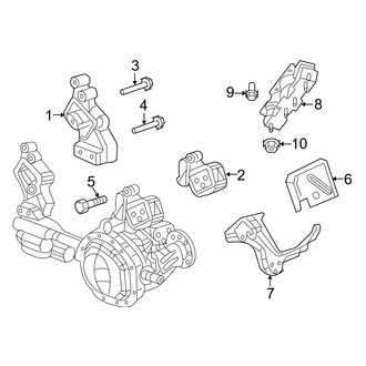 Dodge OE - Engine & Transmission Mounting (1500 4WD 5.7L)