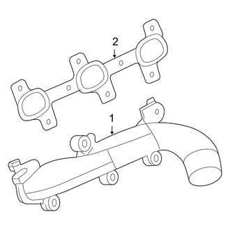 Dodge OE - Exhaust System - Manifold (3.7L)
