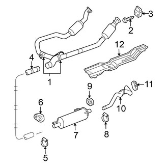 Dodge OE - Exhaust System - Exhaust Components (3.7L)