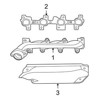 Dodge OE - Exhaust System - Manifold (1500 4.7L)