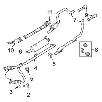 Dodge OE - Exhaust System - Exhaust Components (1500 5.7L)