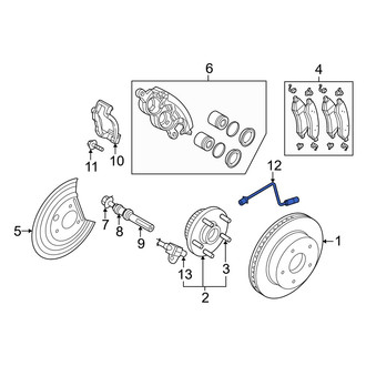 Dodge OE - Front Left Brake Hydraulic Hose