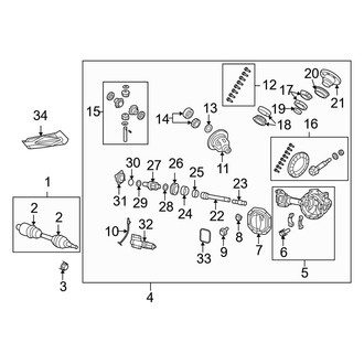 Dodge OE - Front Suspension - Front Axle & Carrier (1500 4WD)