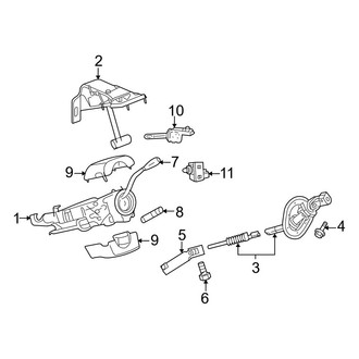 Dodge OE - Steering Column - Shroud, Switches & Levers (1500)