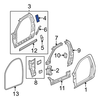 Dodge OE - Body B-Pillar Reinforcement