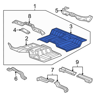Dodge OE - Rear Floor Pan