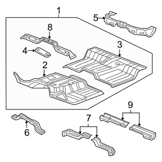 Dodge OE - Cab - Floor (Quad Cab)