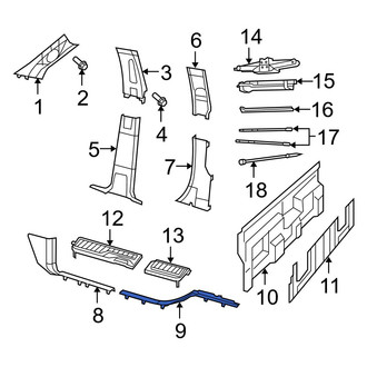 Dodge OE - Left Door Sill Plate