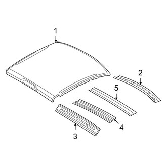 Dodge OE - Cab - Roof & Components (1500 Laramie / SLT / Sport / ST / TRX / TRX4 Crew Cab)