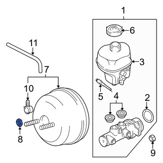 Dodge OE - Brake Master Cylinder Nut