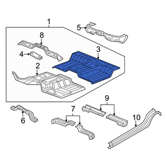 Dodge OE - Rear Floor Pan