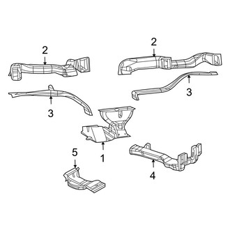 Dodge OE - Instrument Panel - Ducts (1500)