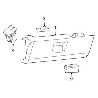 Dodge OE - Instrument Panel - Glove Box (1500)