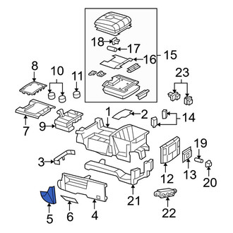 Dodge OE - Center Left Console Panel
