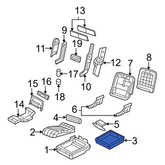 Dodge OE - Front Console Tray