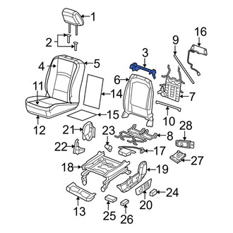Dodge OE - Upper Headrest Bracket