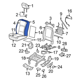 Dodge OE - Front Right Seat Back Cushion