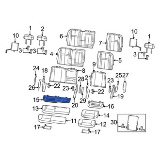 Dodge OE - Rear Right Seat Frame