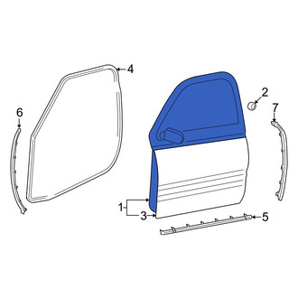Dodge OE - Rear Right Door Shell