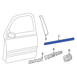 Dodge OE - Front Inner Door Window Belt Weatherstrip
