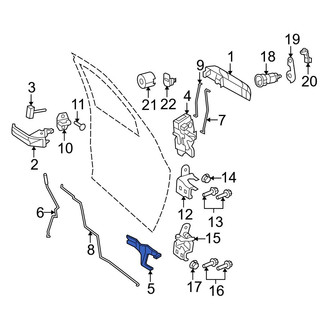 Dodge OE - Front Left Door Lock Rod Cover
