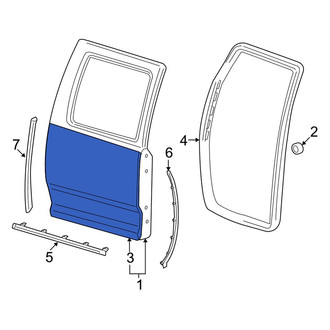 Dodge OE - Rear Left Outer Door Outer Panel