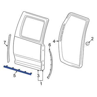 Dodge OE - Rear Lower Door Seal