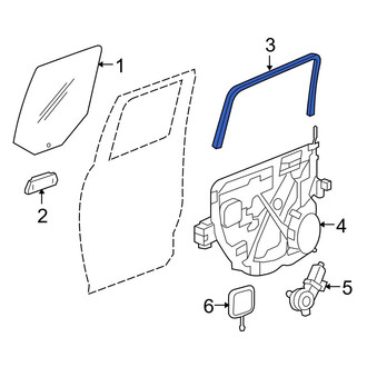 Dodge OE - Rear Left Window Channel