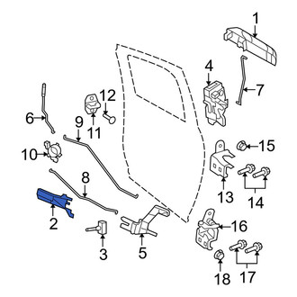 Dodge OE - Rear Left Inner Interior Door Handle