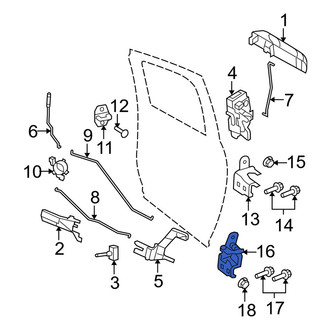 Dodge OE - Rear Left Lower Door Hinge