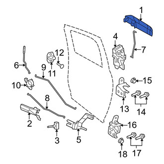 Dodge OE - Front Left Outer Exterior Door Handle