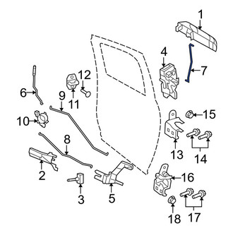 Dodge OE - Rear Left Outer Door Handle Link