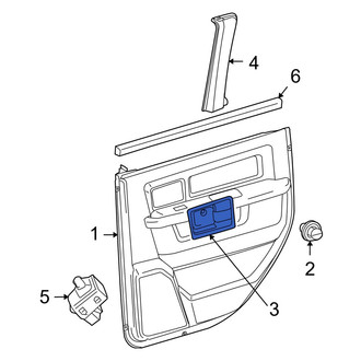 Dodge OE - Rear Left Interior Door Handle Trim