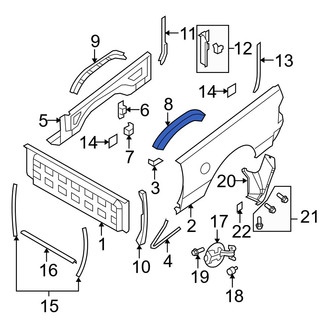 Dodge OE - Rear Left Outer Wheel Housing Side Panel