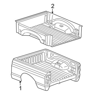 Dodge OE - Pick Up Box - Box Assembly (8' Bed), (1500)