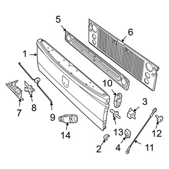 Dodge OE - Pick Up Box - Tail Gate (8' Bed), (1500)