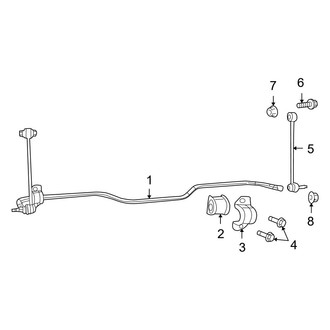 Dodge OE - Rear Suspension - Stabilizer Bar & Components