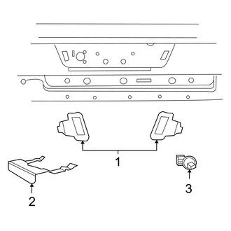 Dodge OE - Rear Lamps - License Lamps (1500)