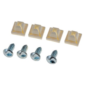 Dorman® - White / Zinc Clear License Plate Screw Kit