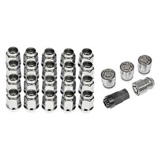 Dorman® - Chrome Cone Seat Dometop Capped Lug Wheel Installation Kit