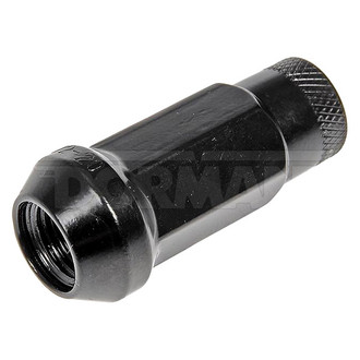 Dorman® - Black Cone Seat Acorn Bulge Open End Lug Nuts